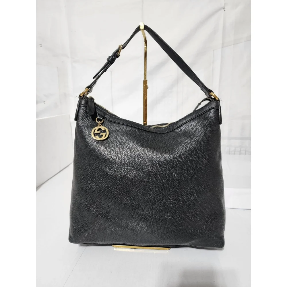 Gucci Interlocking G Hobo Bag Black